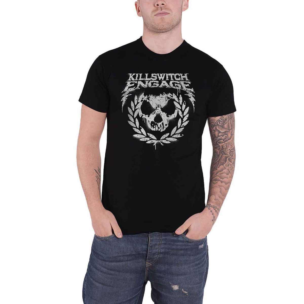 KILLSWITCH ENGAGE - SKULL SPRAYPAINT - T-Shirt Black