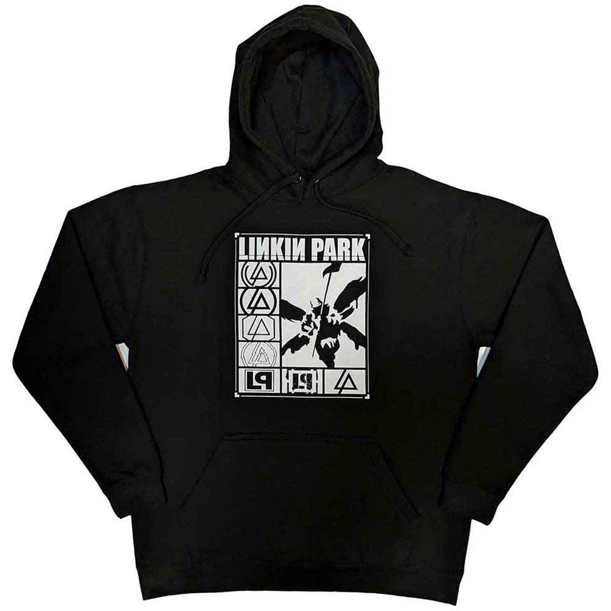 LINKIN PARK - LOGOS RECTANGLE - Pullover Hoodie Black