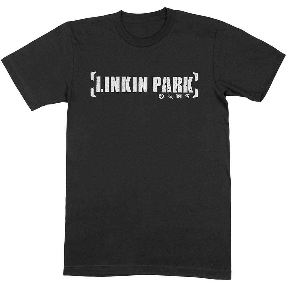 LINKIN PARK - BRACKET LOGO - T-Shirt Black