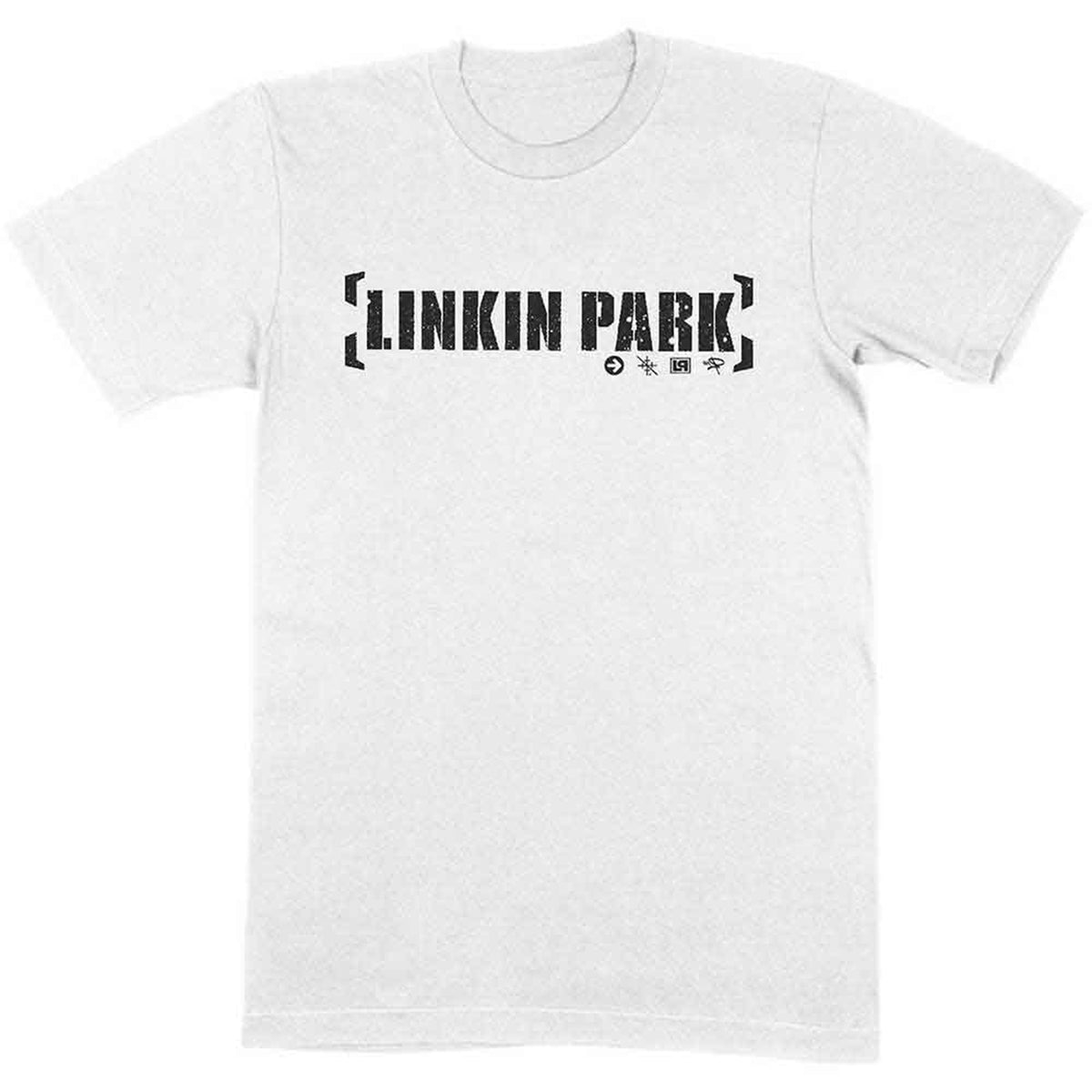 LINKIN PARK - BRACKET LOGO - T-Shirt White