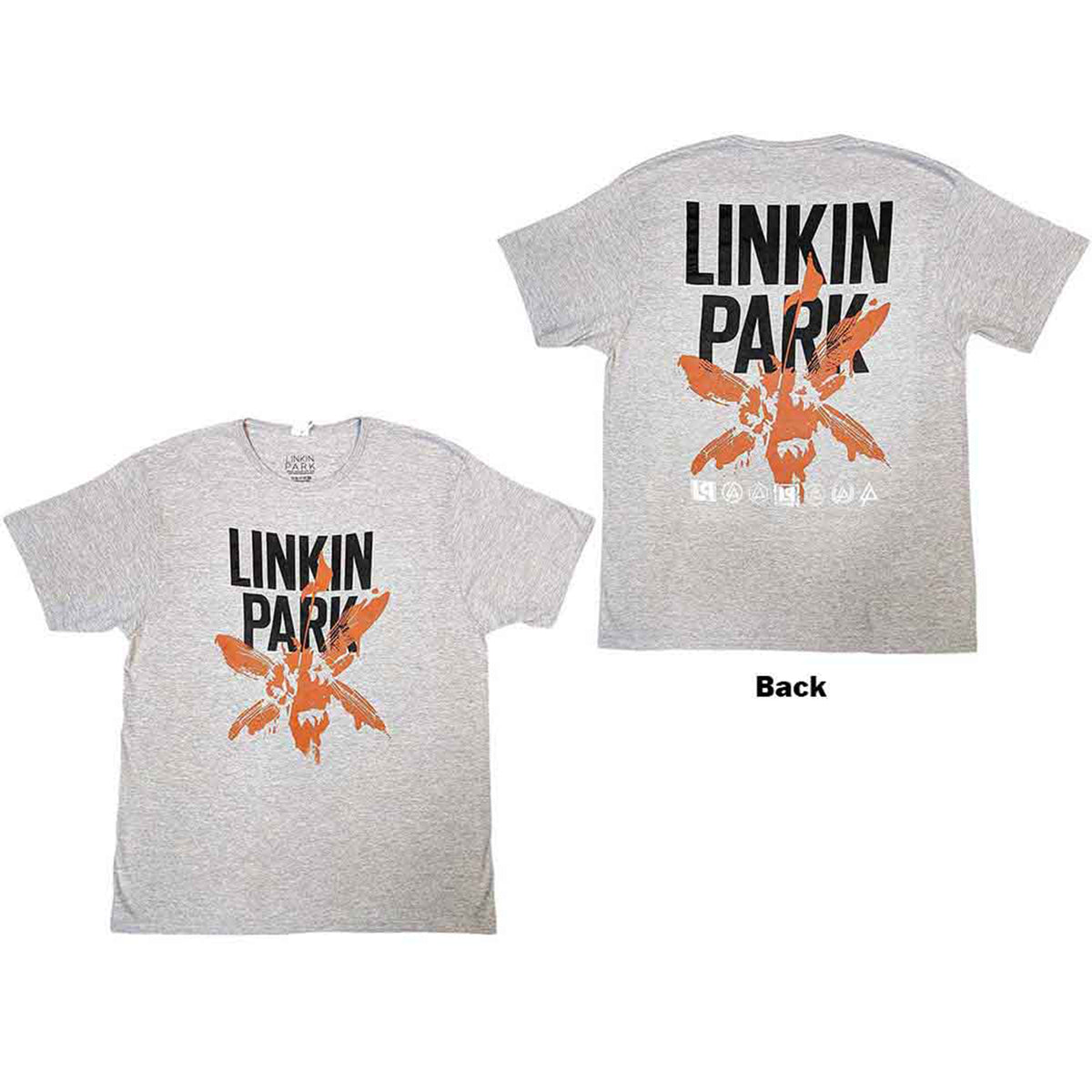 LINKIN PARK - SOLDIER ICONS - T-Shirt Grey (Back Print)