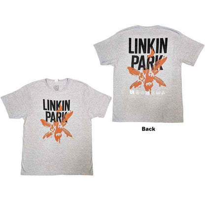 LINKIN PARK - SOLDIER ICONS - T-Shirt Grey (Back Print)