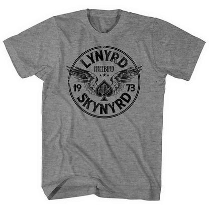 LYNYRD SKYNYRD - FREEBIRD '73 WINGS - T-Shirt Grey