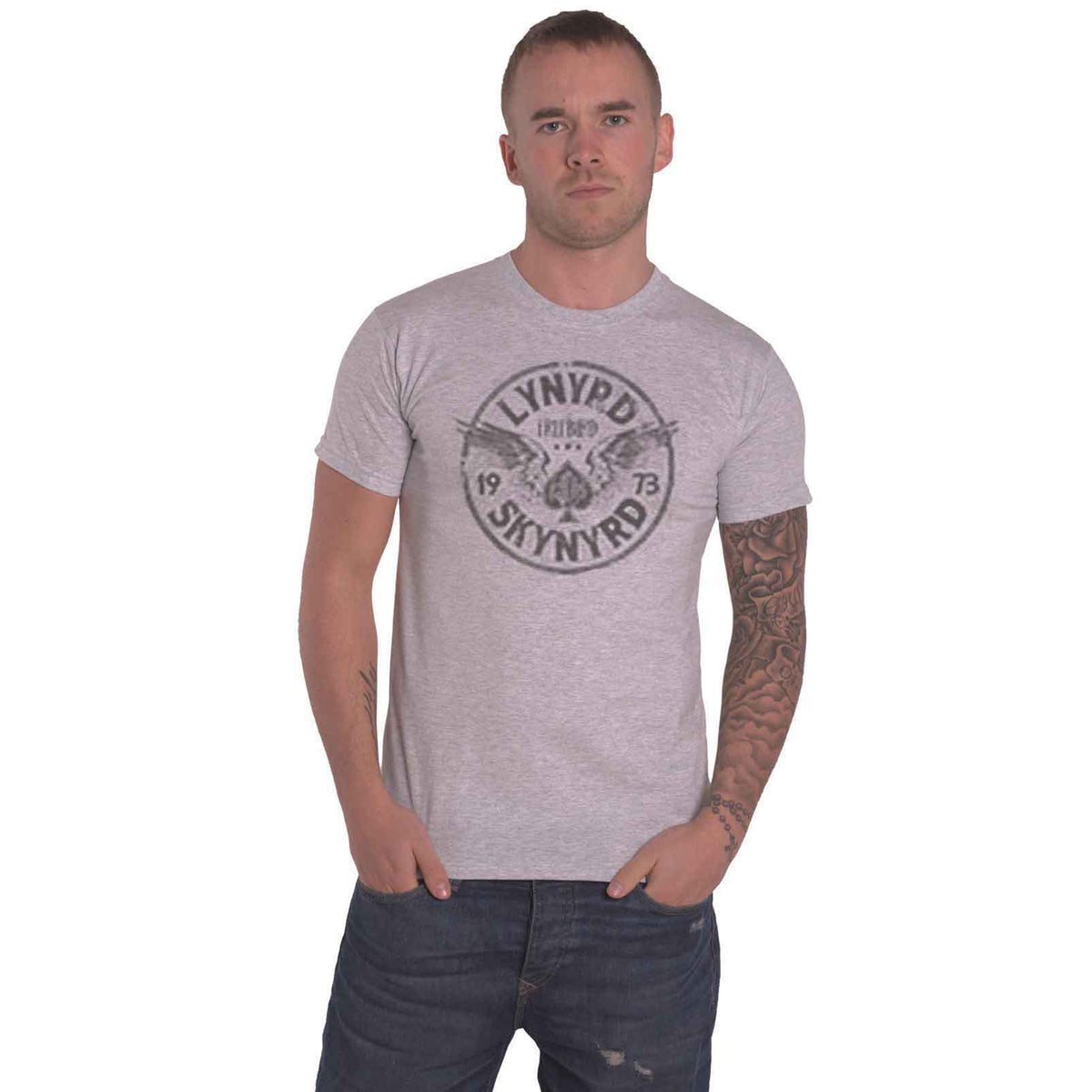 LYNYRD SKYNYRD - FREEBIRD '73 WINGS - T-Shirt Grey