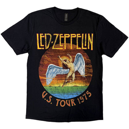 LED ZEPPELIN - USA TOUR '75. - T-Shirt Black