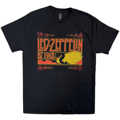 LED ZEPPELIN - ZEPPELIN & SMOKE - T-Shirt Black