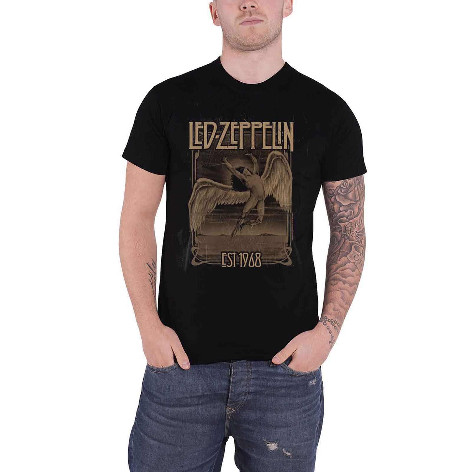 LED ZEPPELIN - FADED FALLING - T-Shirt Black