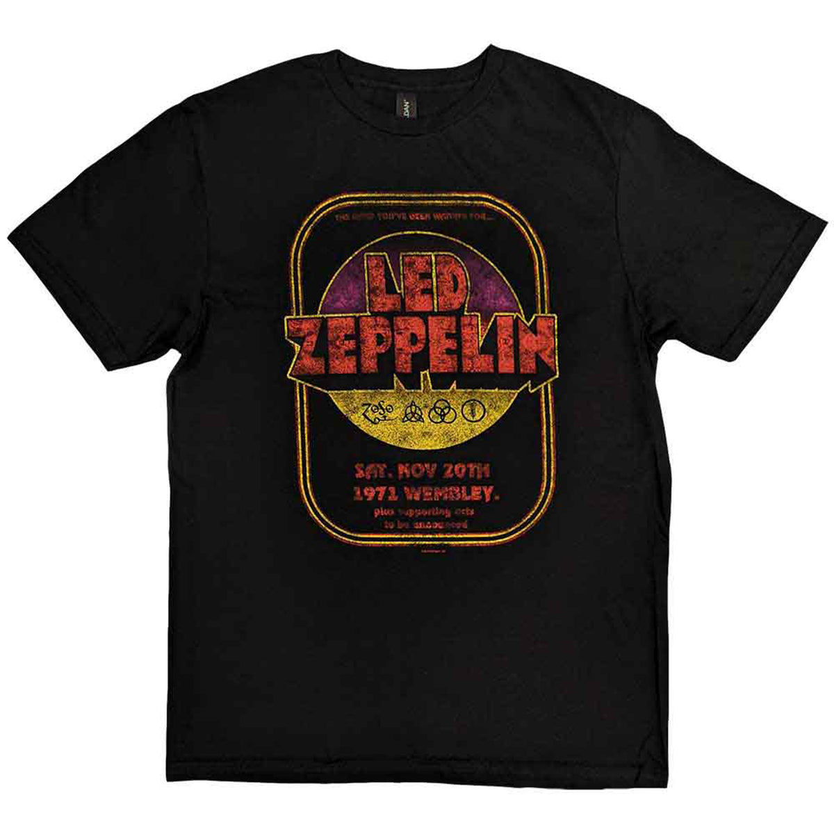 LED ZEPPELIN - 1971 WEMBLEY - T-Shirt Black