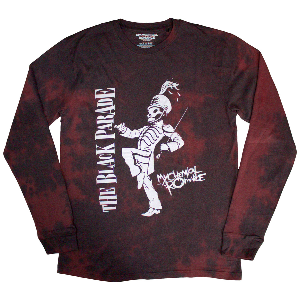 MY CHEMICAL ROMANCE - MARCHING - Long Sleeve T-Shirt Red (Wash Collection)