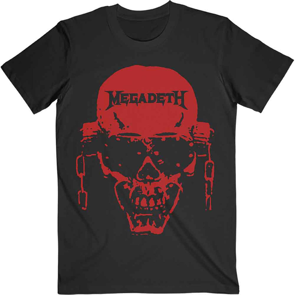 MEGADETH - VIC HI-CONTRAST RED - T-Shirt Black