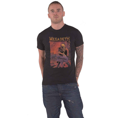 MEGADETH - PEACE SELLS ALBUM COVER - T-Shirt Black (Back Print)