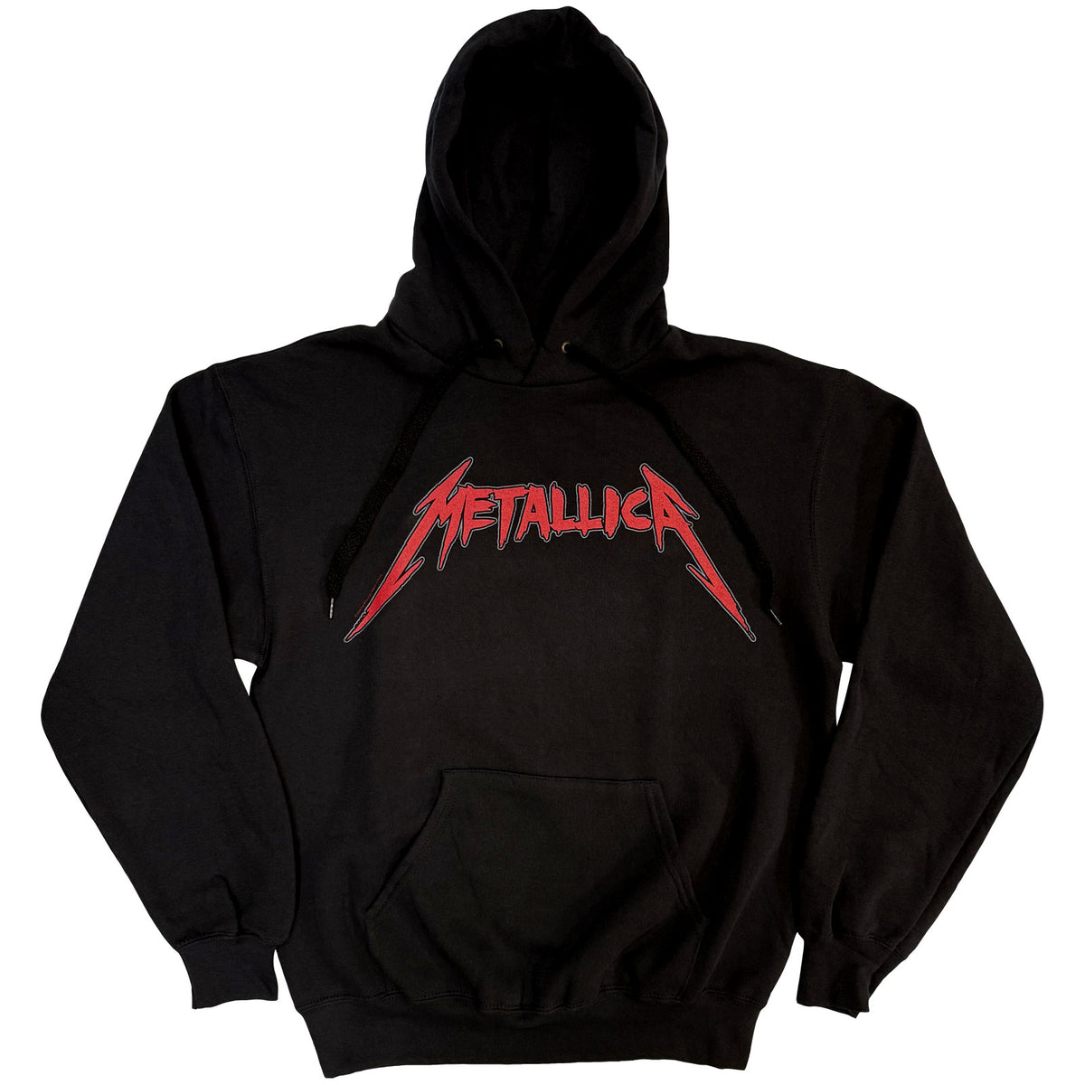 METALLICA - SKULL SCREAMING RED - Pullover Hoodie Black (Back Print)