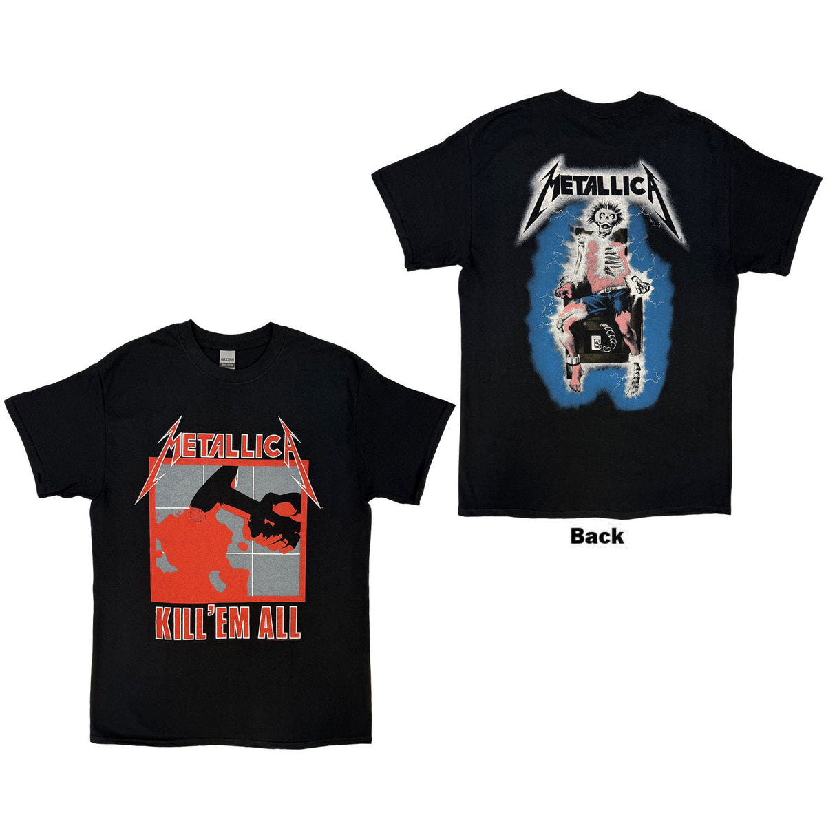 METALLICA - KILL 'EM ALL - T-Shirt Black (Back Print)