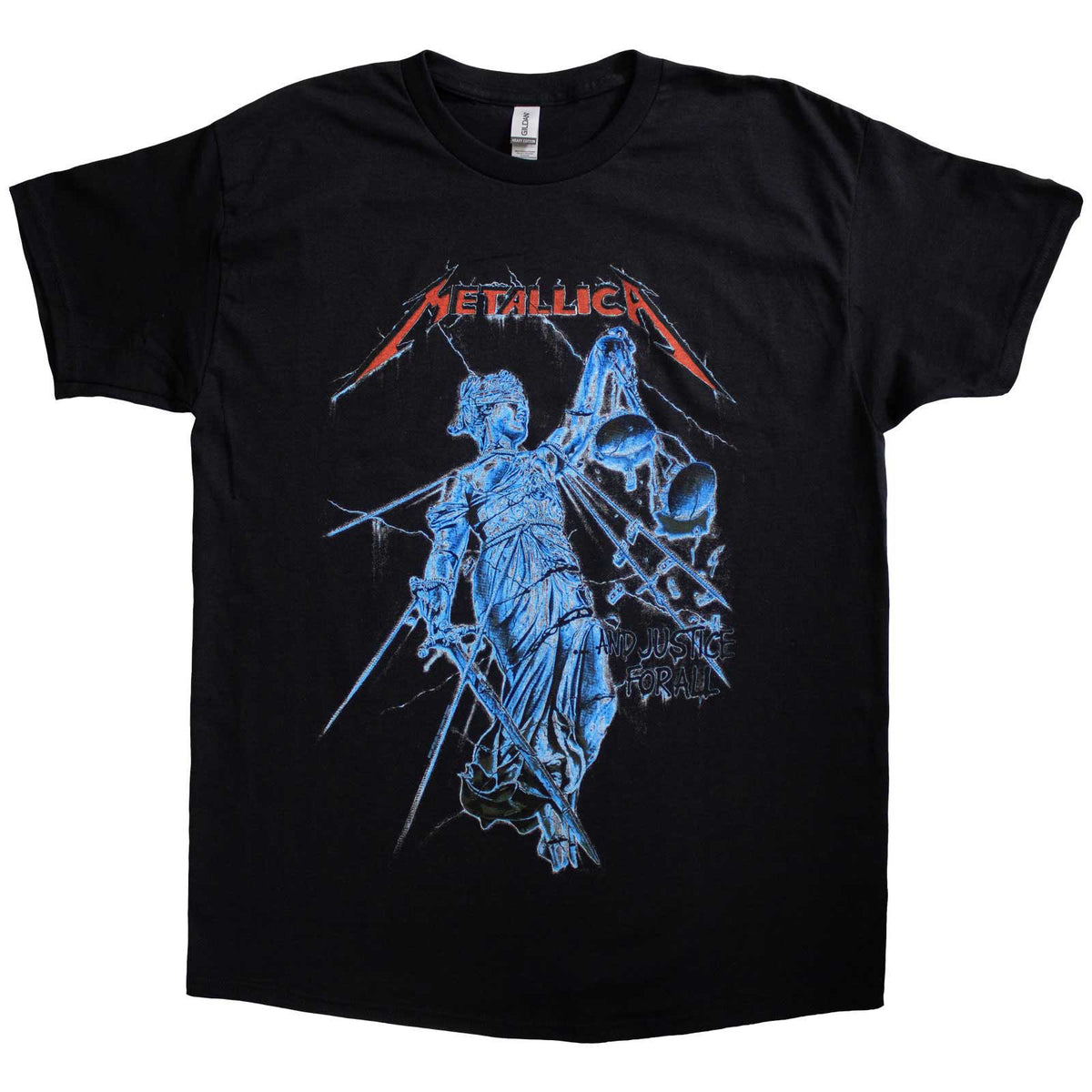 METALLICA - BLUE JUSTICE - T-Shirt Black