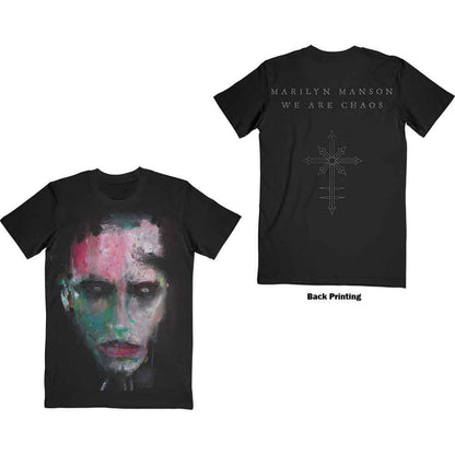 MARILYN MANSON - WE ARE CHAOS - T-Shirt Black (Back Print)