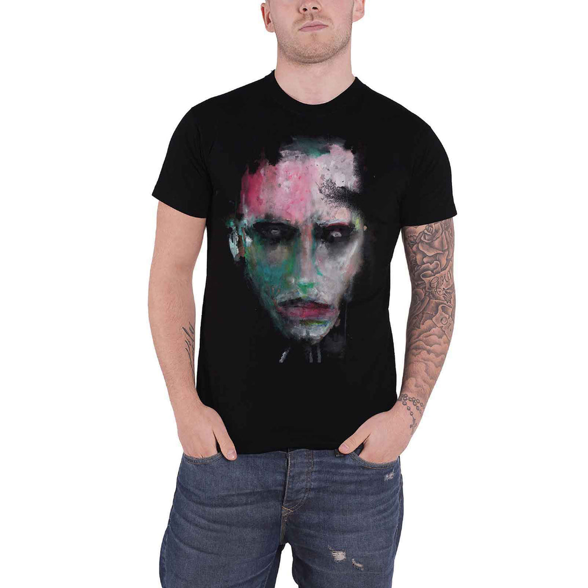 MARILYN MANSON - WE ARE CHAOS - T-Shirt Black (Back Print)