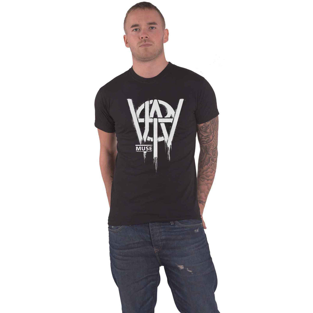 MUSE - WILL OF THE PEOPLE STENCIL - T-Shirt Black