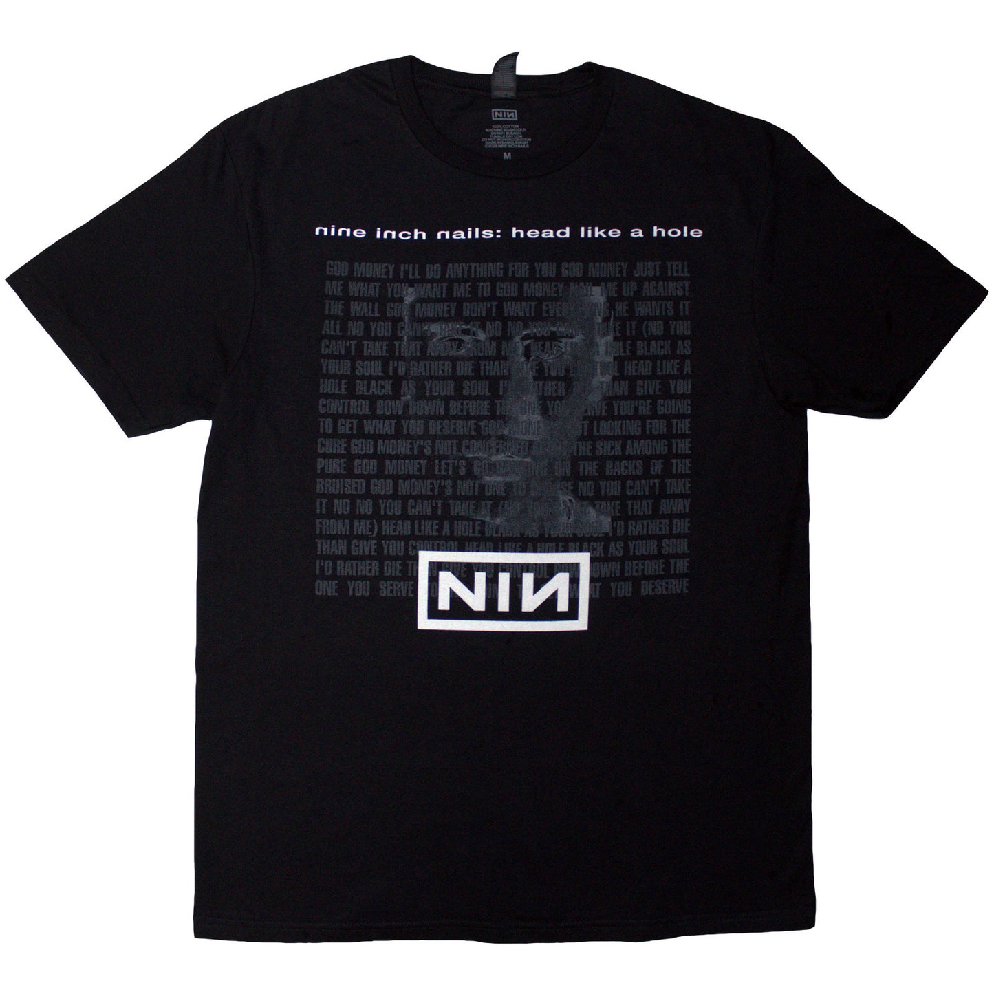 NINE INCH NAILS - HEAD LIKE A HOLE - T-Shirt Black