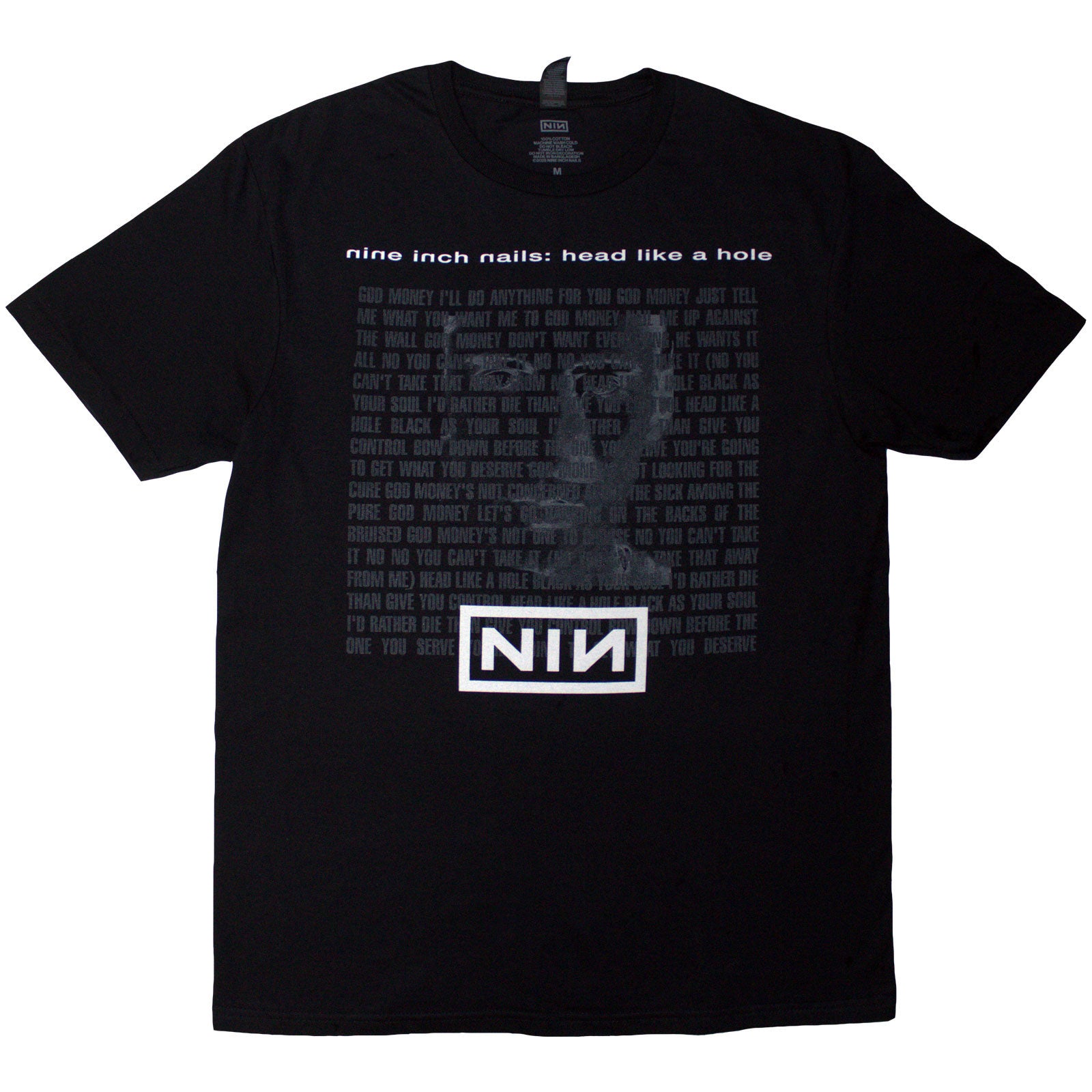 NINE INCH NAILS - HEAD LIKE A HOLE - T-Shirt Black