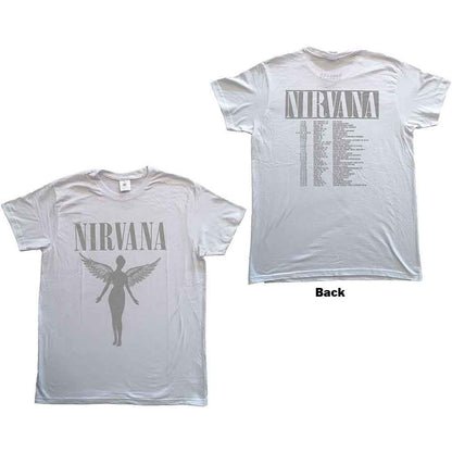 NIRVANA - IN UTERO TOUR - T-Shirt White (Back Print)