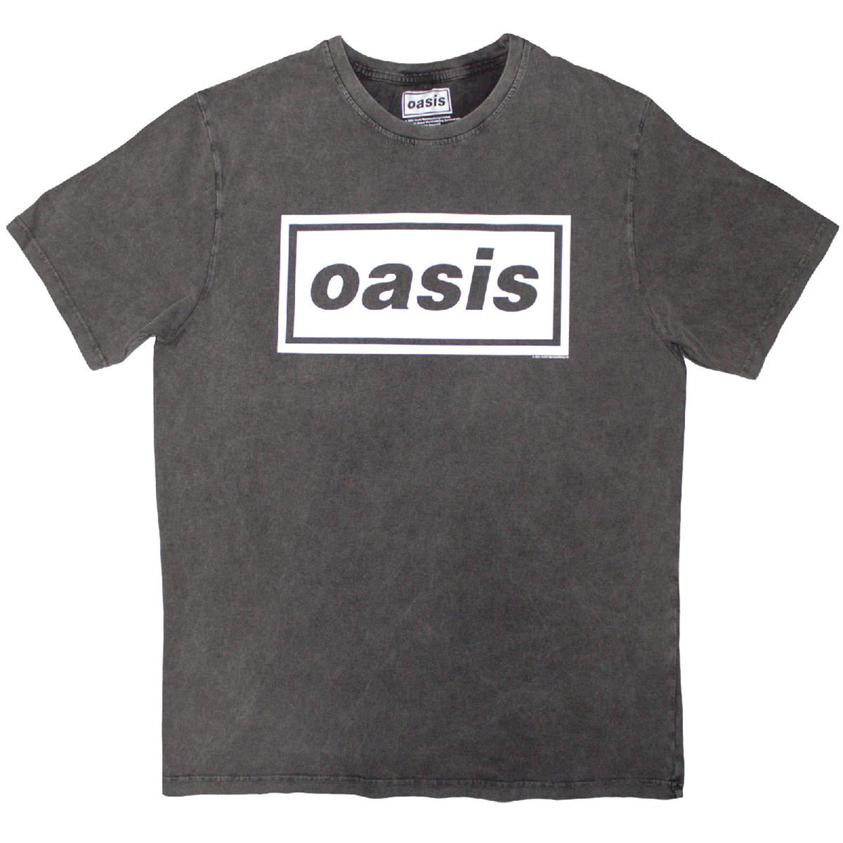 OASIS - DECCA LOGO - Stone Wash T-Shirt Grey