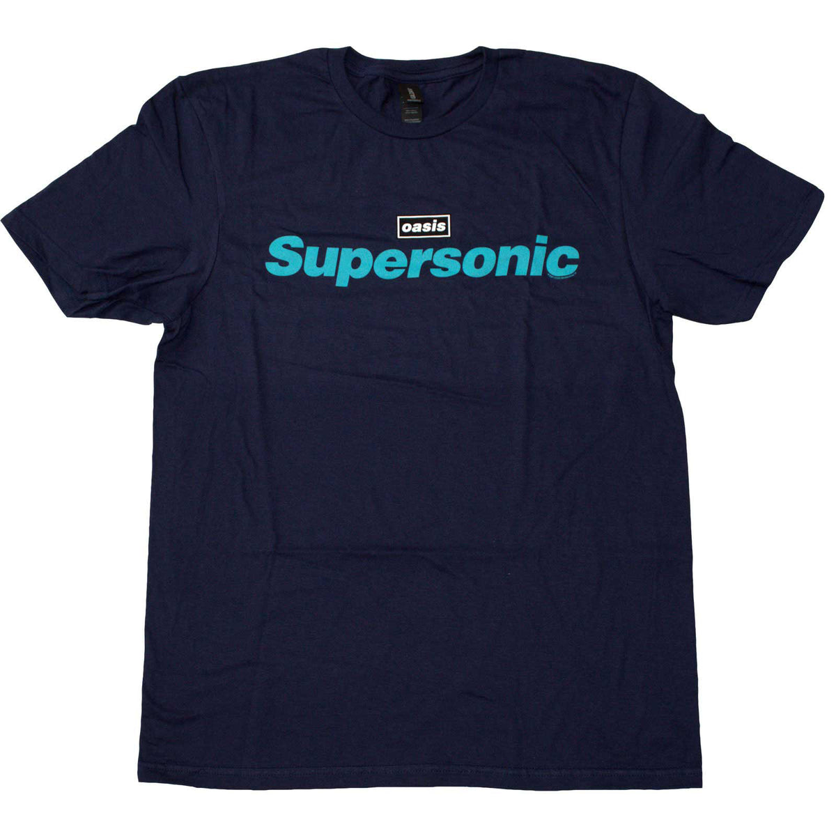 OASIS - SUPERSONIC TITLE COLOUR - T-Shirt Blue