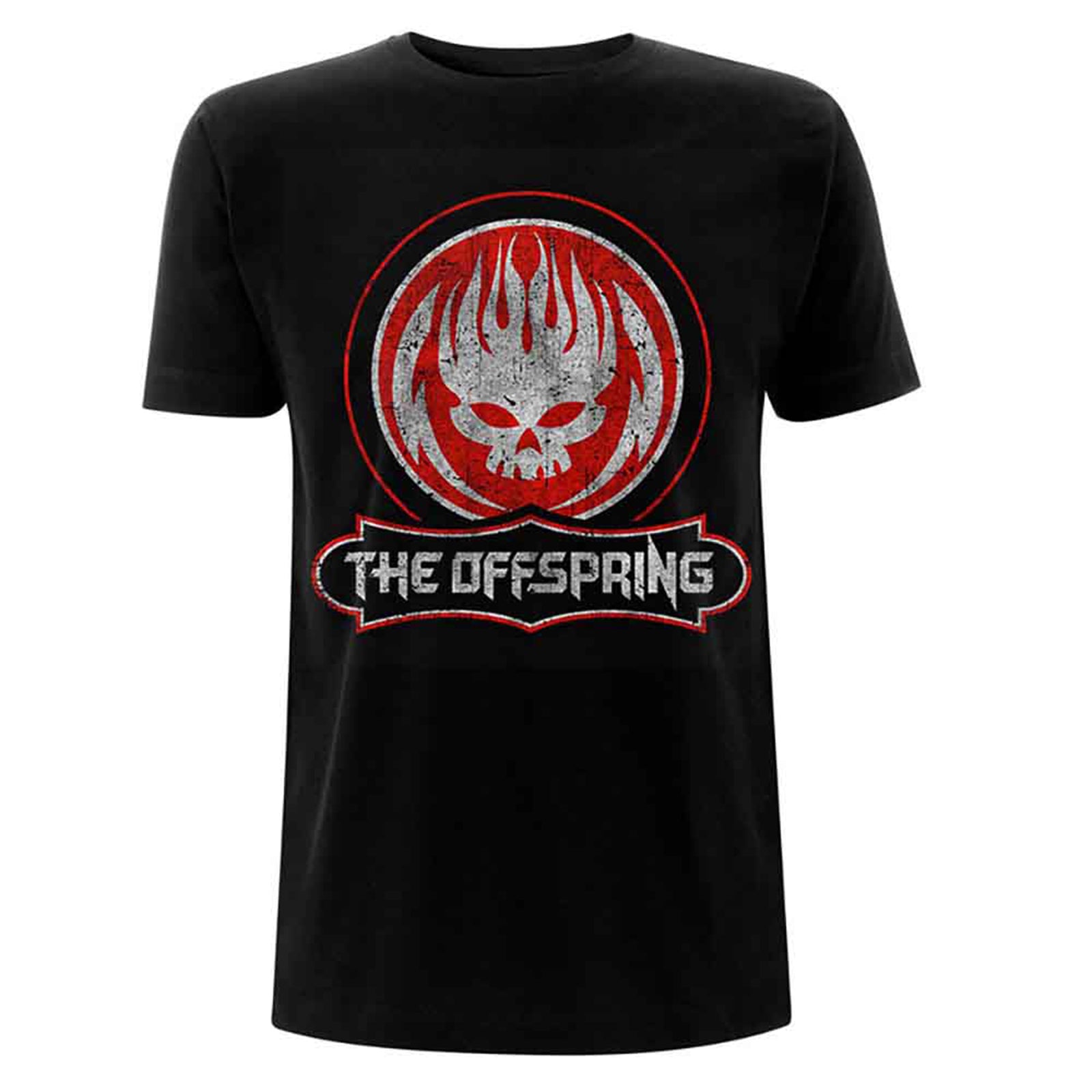 OFFSPRING, THE - DISTRESSED SKULL - T-Shirt Black