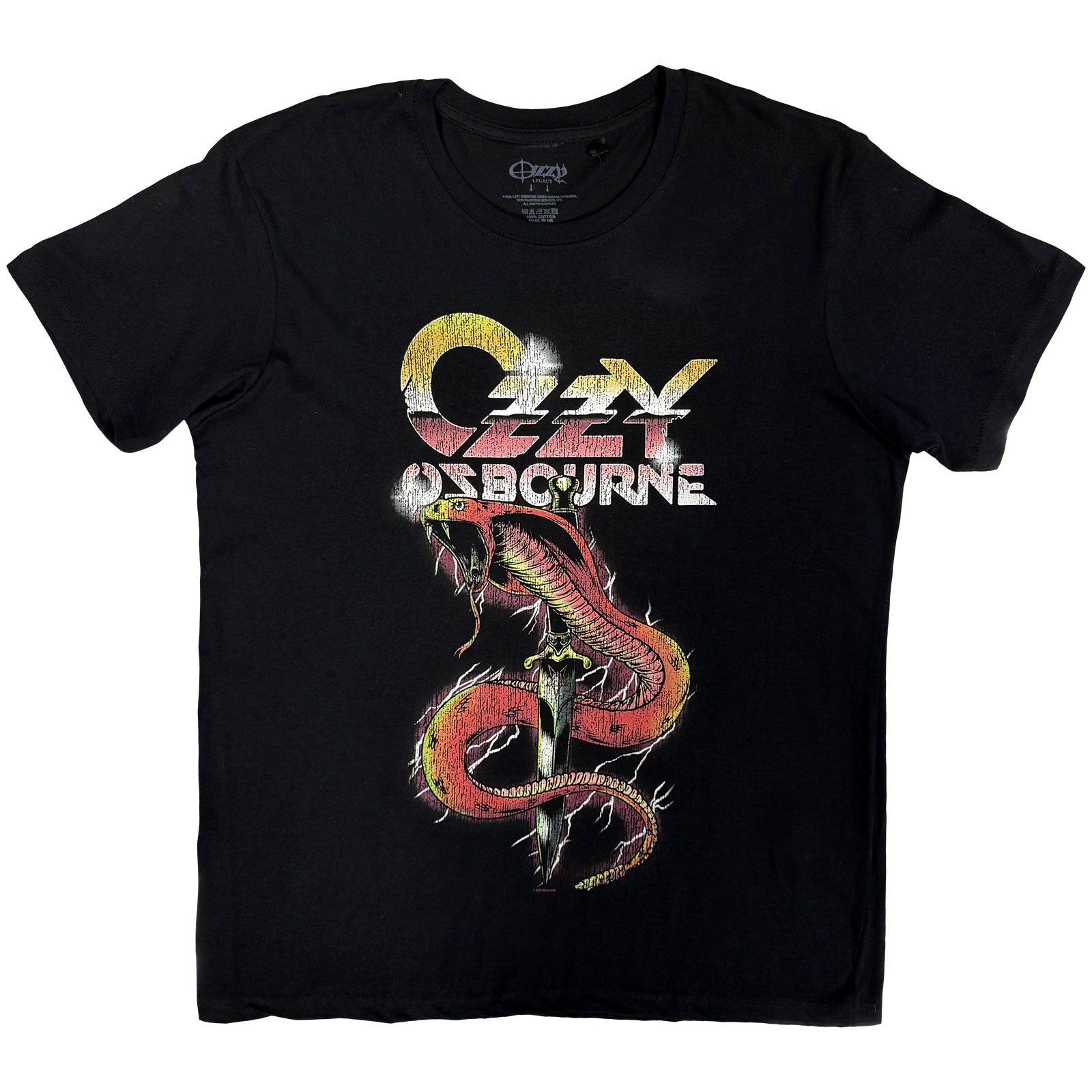 OZZY OSBOURNE - VINTAGE SNAKE - T-Shirt Black