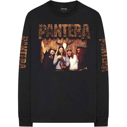 PANTERA - BONG GROUP - Long Sleeve T-Shirt Black (Sleeve Print)