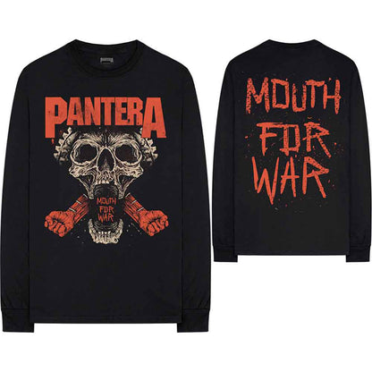 PANTERA - MOUTH FOR WAR - Long Sleeve T-Shirt Black (Back Print)