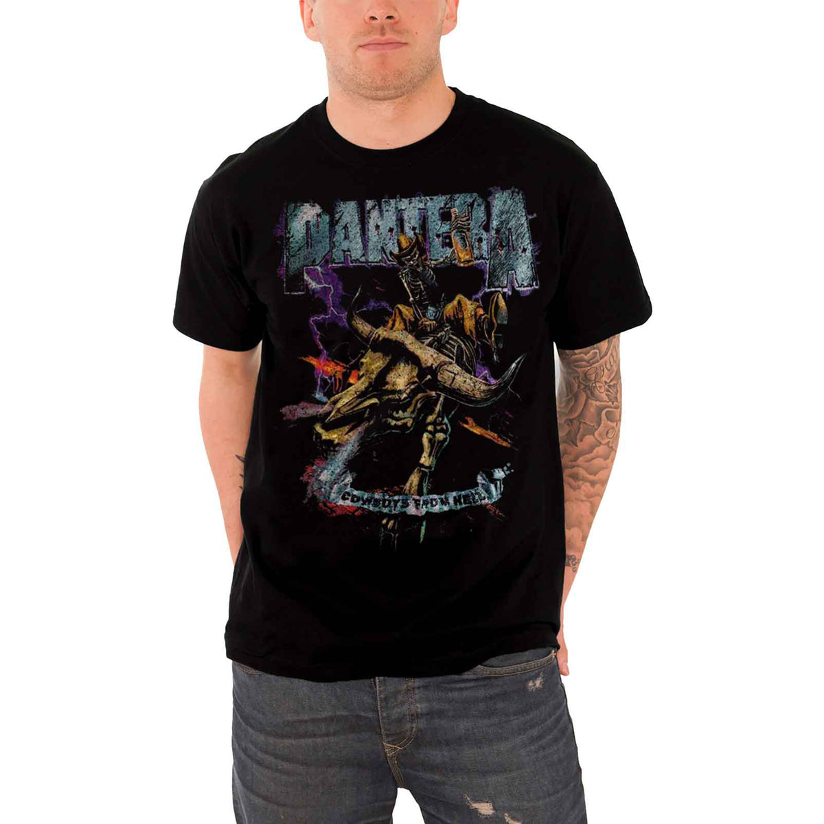 PANTERA - VINTAGE RIDER - T-Shirt Black