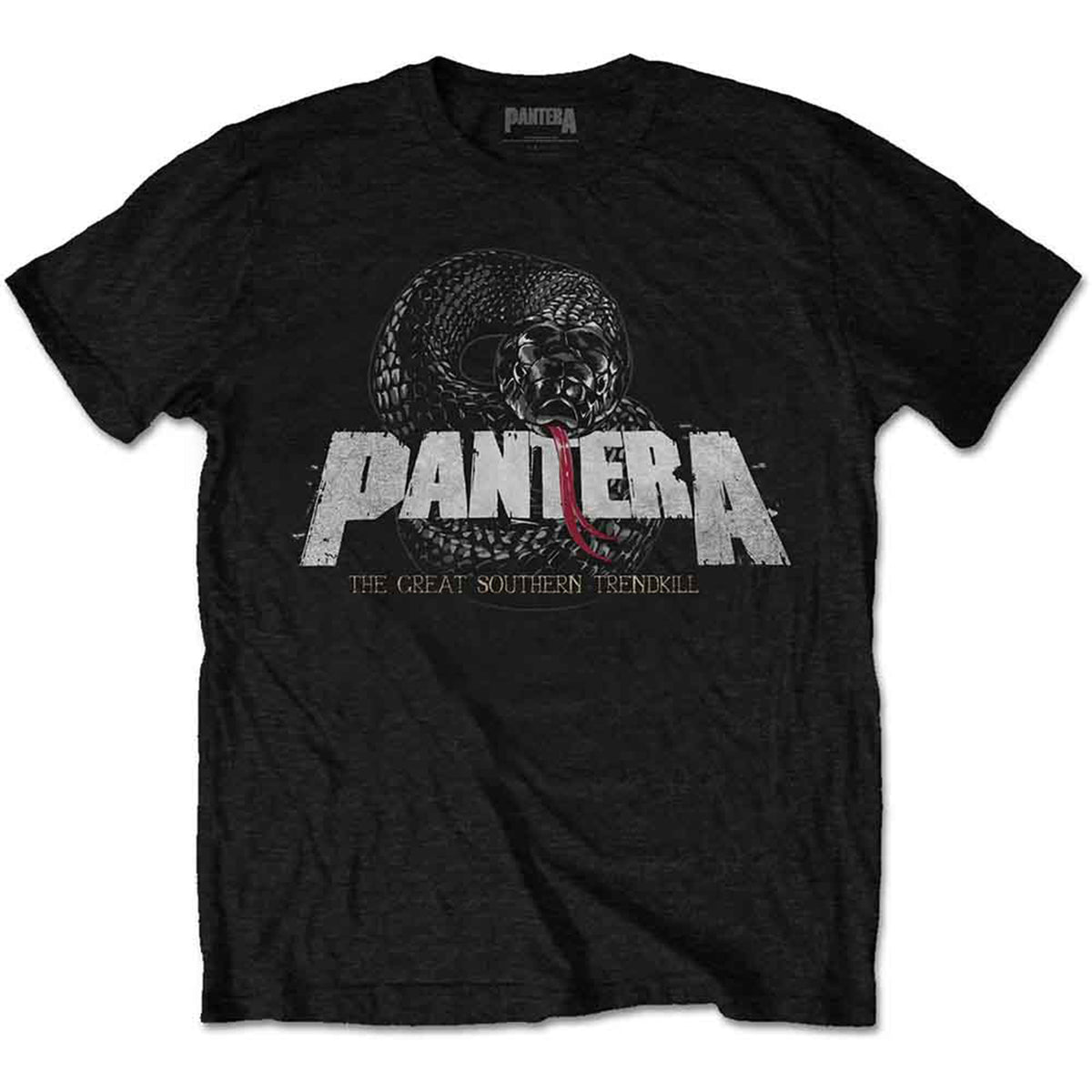 PANTERA - SNAKE LOGO - T-Shirt Black