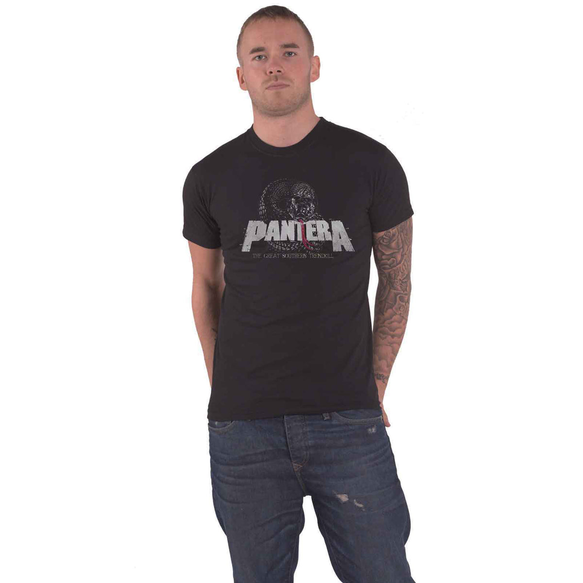 PANTERA - SNAKE LOGO - T-Shirt Black