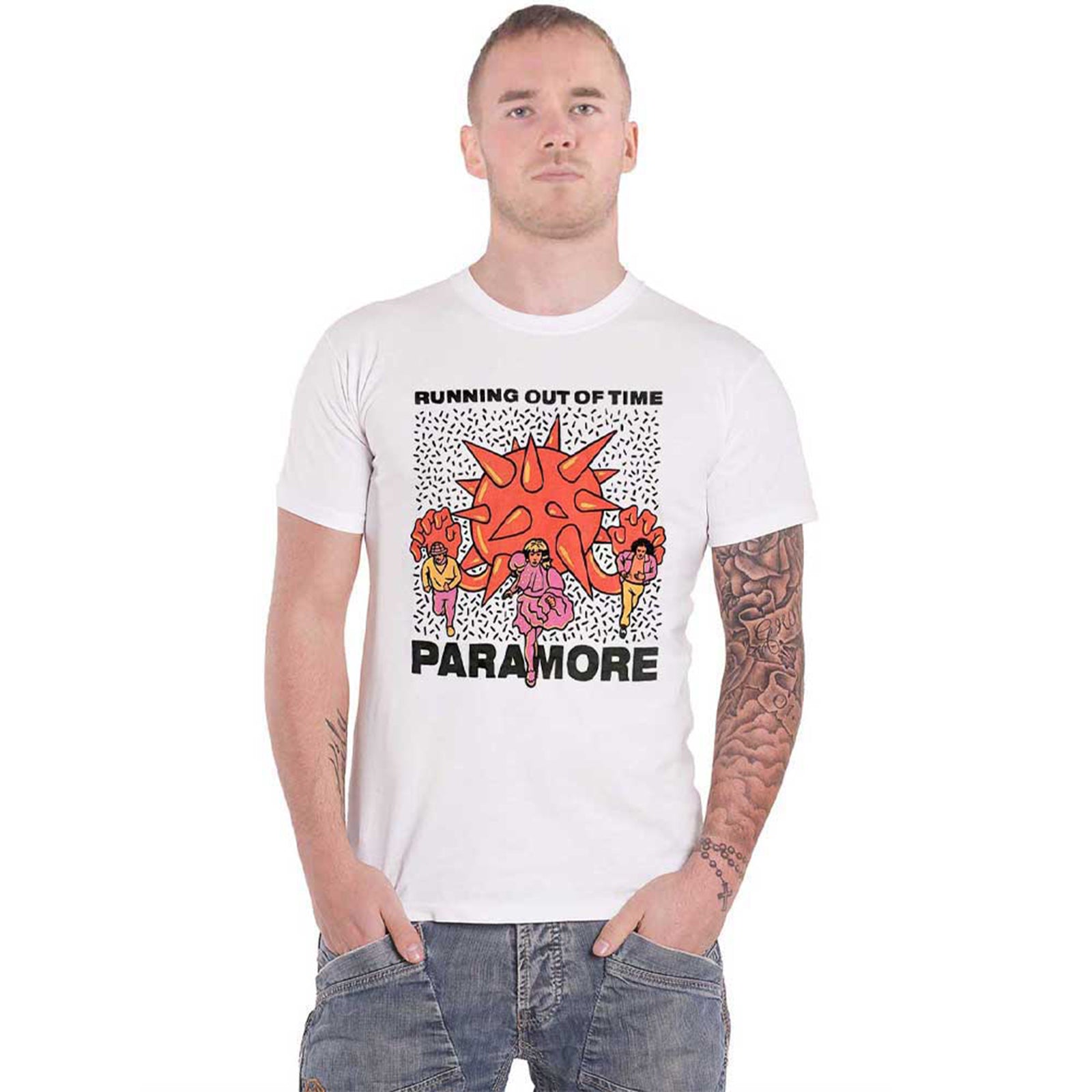 PARAMORE - RUNNING OUT OF TIME - T-Shirt White