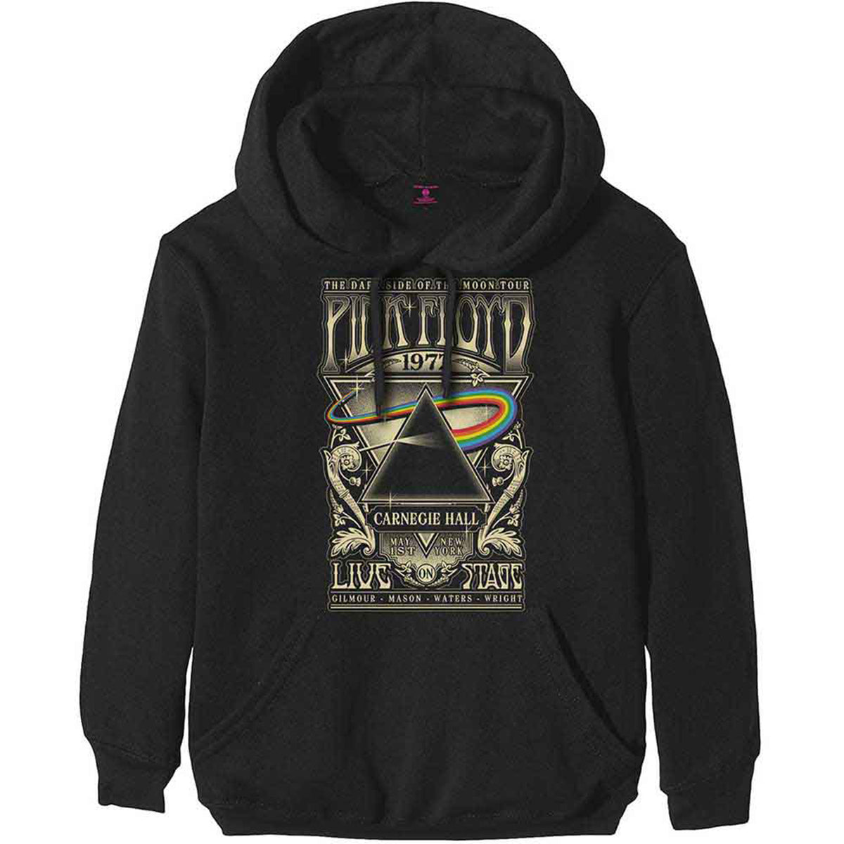 PINK FLOYD - CARNEGIE HALL POSTER - Pullover Hoodie Black