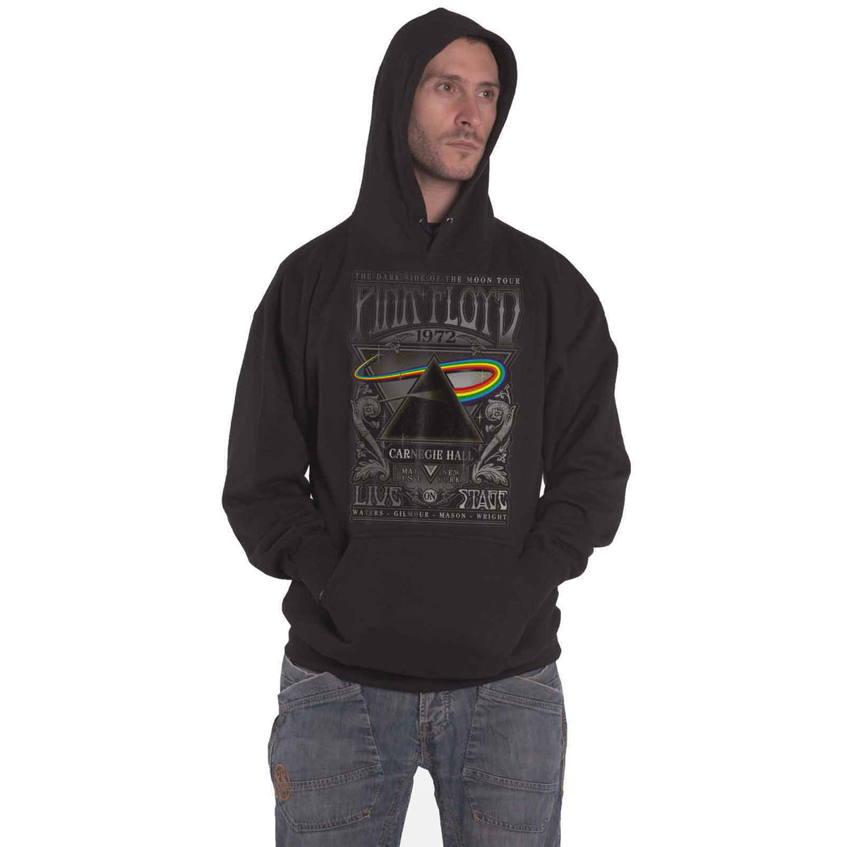 PINK FLOYD - CARNEGIE HALL POSTER - Pullover Hoodie Black