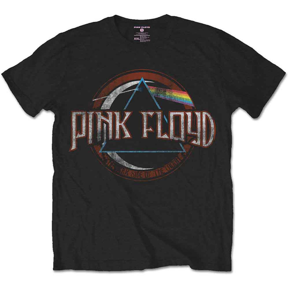 PINK FLOYD - VINTAGE DARK SIDE OF THE MOON SEAL - Camiseta Negro