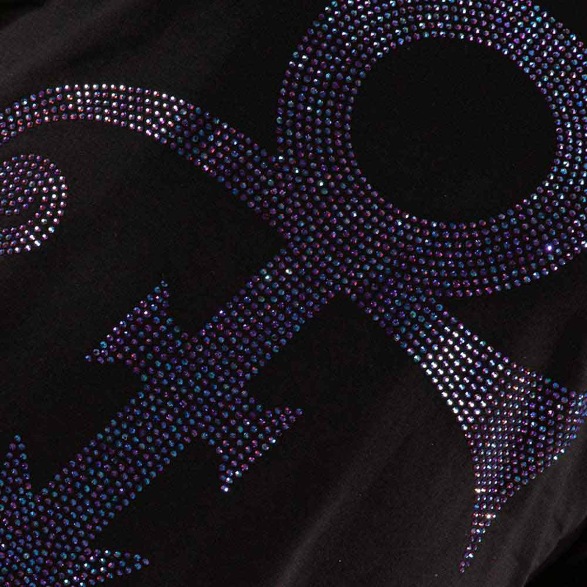 PRINCE - PURPLE SYMBOL - T-Shirt Black (Embellished)