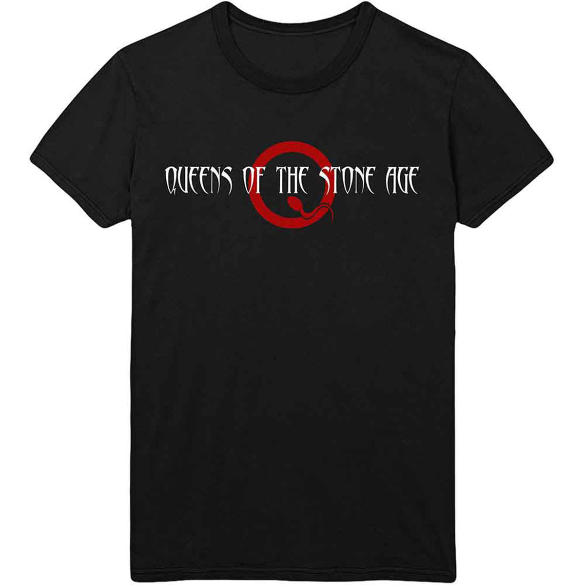 QUEENS OF THE STONE AGE - TEXT LOGO - T-Shirt Black