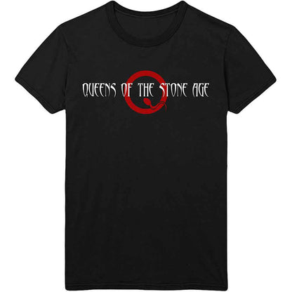 QUEENS OF THE STONE AGE - TEXT LOGO - T-Shirt Black