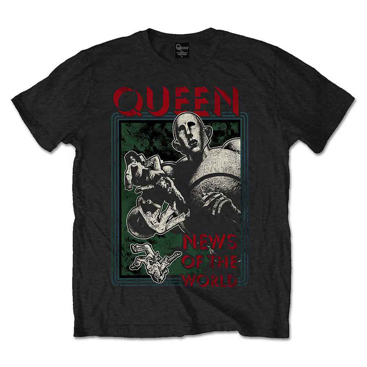 QUEEN - NEWS OF THE WORLD - T-Shirt Black