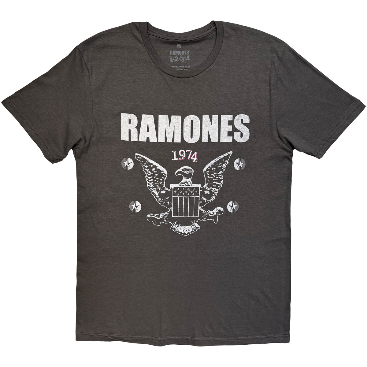 RAMONES - 1974 EAGLE - T-Shirt Grey