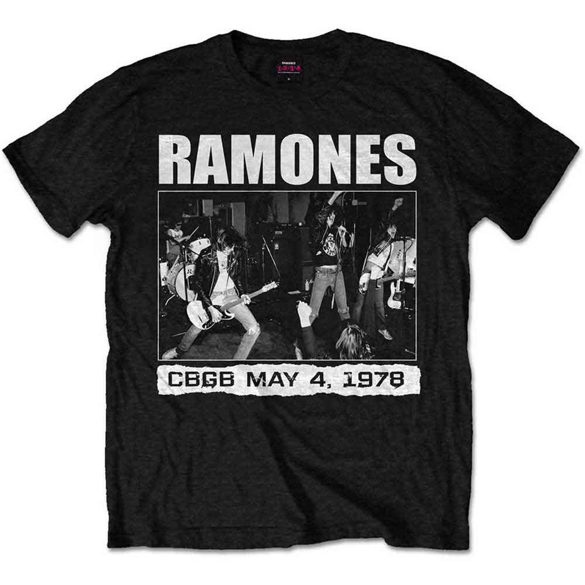 RAMONES - CBGB 1978 - T-Shirt Black