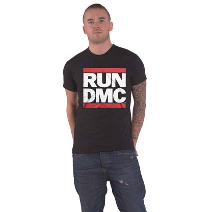 RUN DMC - LOGO - T-Shirt Black