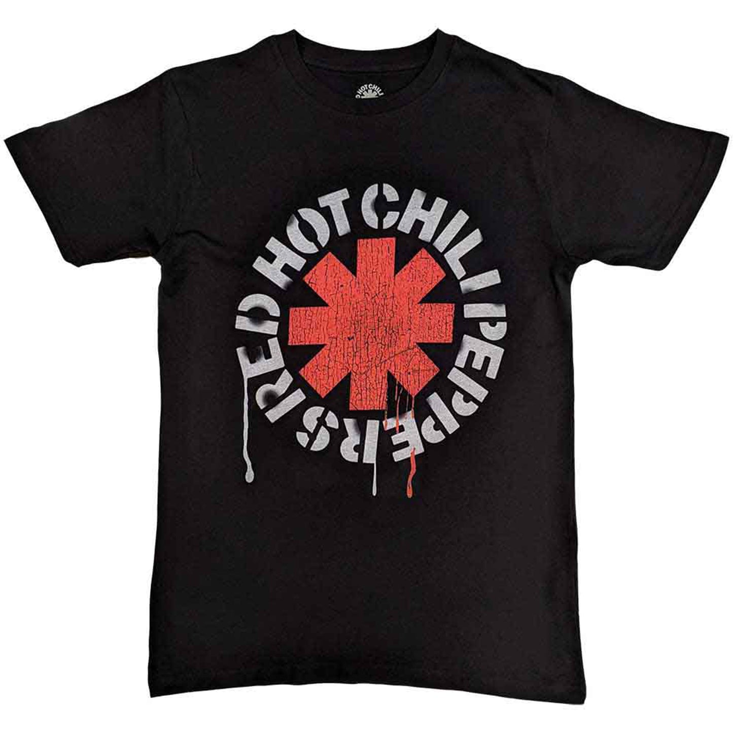 RED HOT CHILI PEPPERS - STENCIL - T-Shirt Black