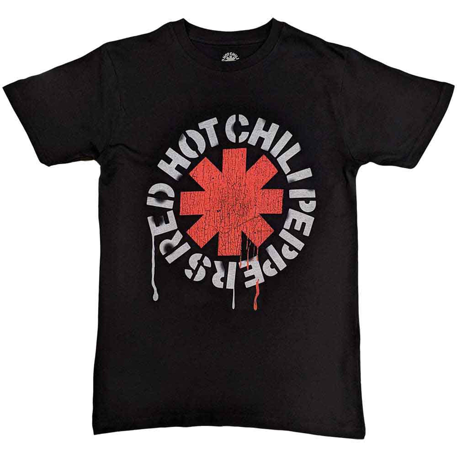 RED HOT CHILI PEPPERS - STENCIL - T-Shirt Black