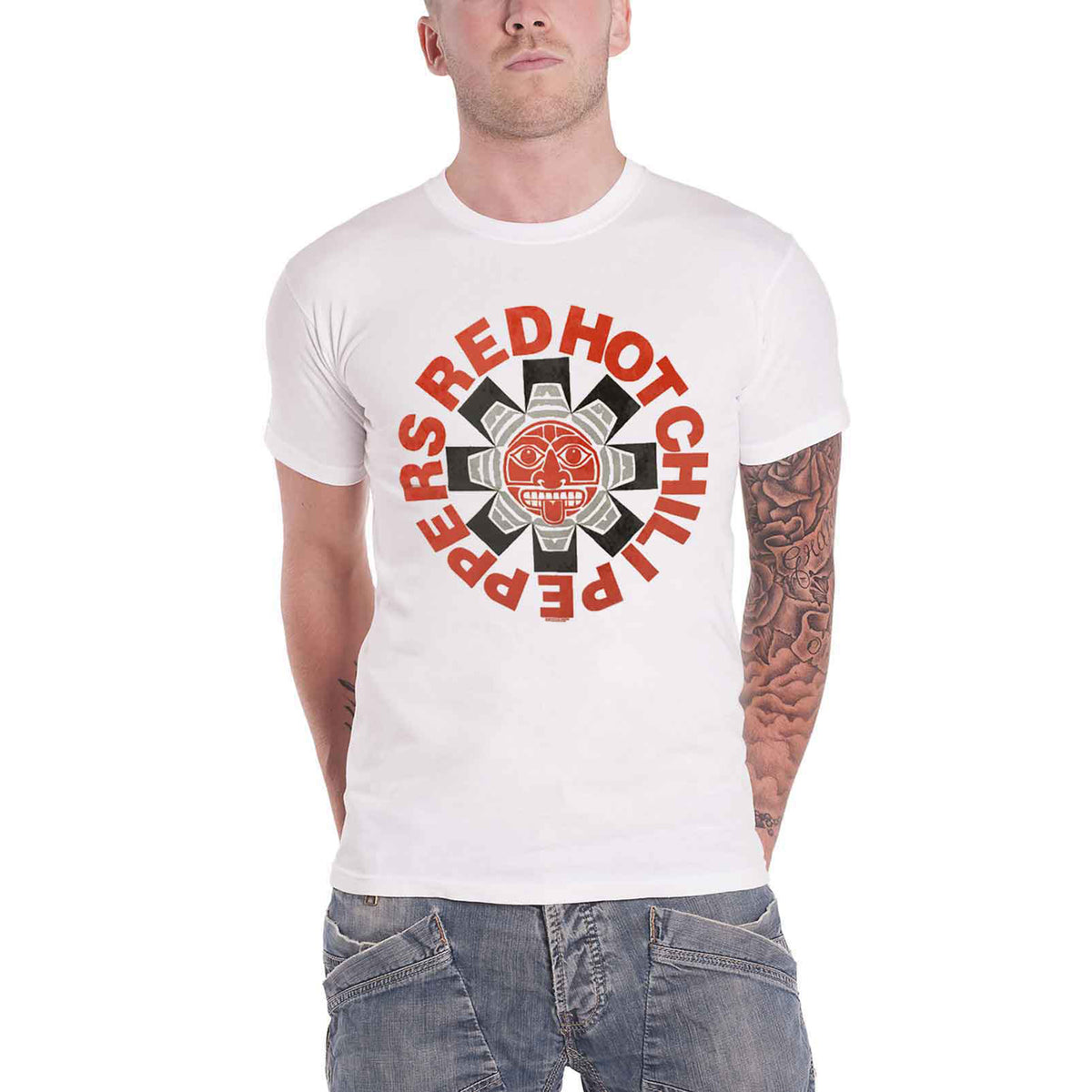 RED HOT CHILI PEPPERS - AZTEC - T-Shirt White