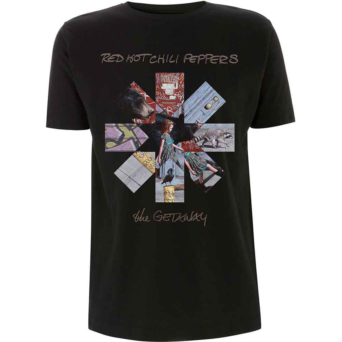 RED HOT CHILI PEPPERS - GETAWAY ALBUM ASTERISK - T-Shirt Black