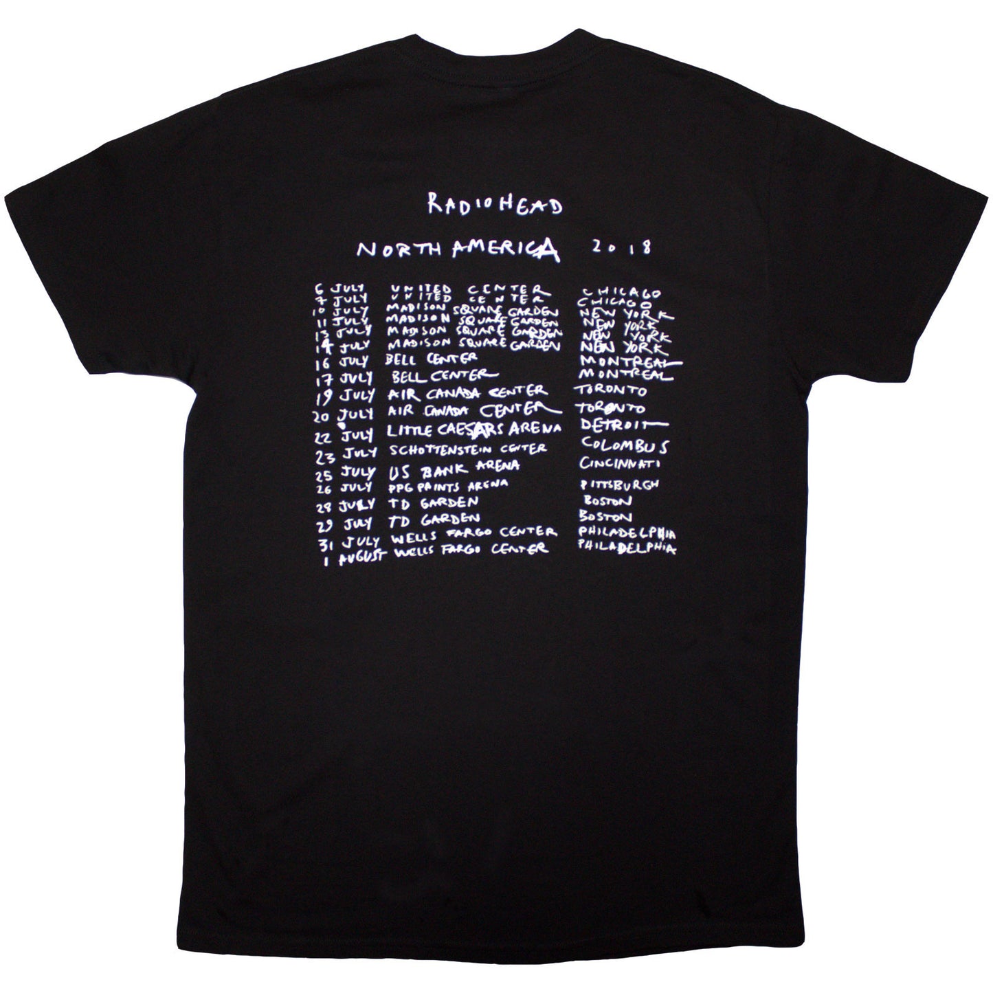 RADIOHEAD - BEARHEAD CREST - Organic T-Shirt Black (Back Print)