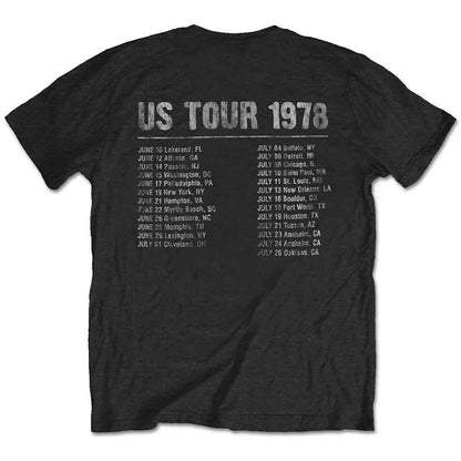 ROLLING STONES, THE - US TOUR 1978 - T-Shirt Black (Back Print)